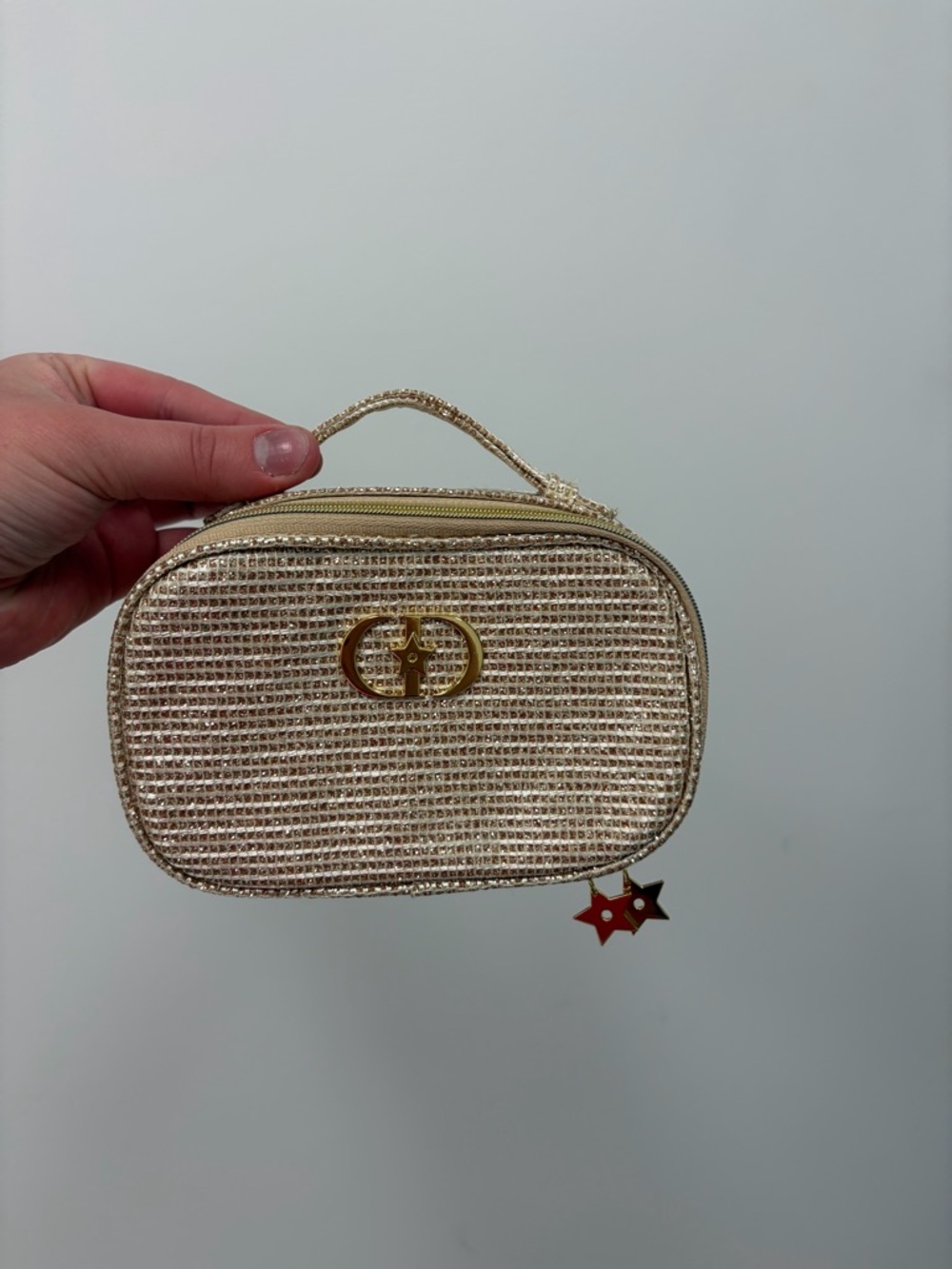 Christian Dior Gold Glitter Mini Top-Handle Bag - Picture 5 of 7